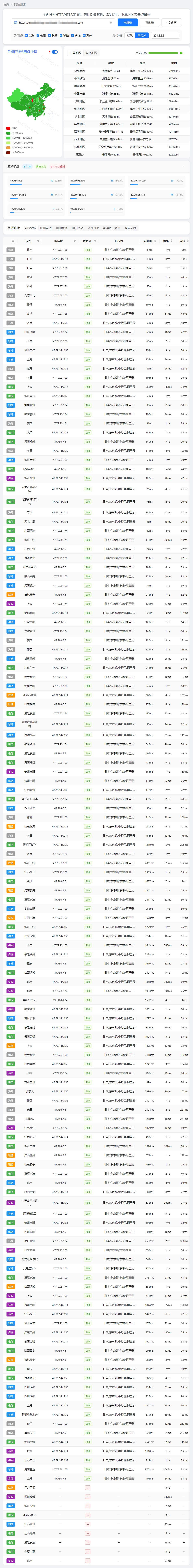 AntPing
全国TCP测试